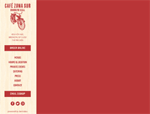 Tablet Screenshot of cafezonasur.com